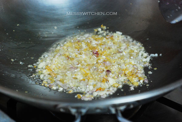 Stir Fry Garlic, Shallots & Dried Shrimp